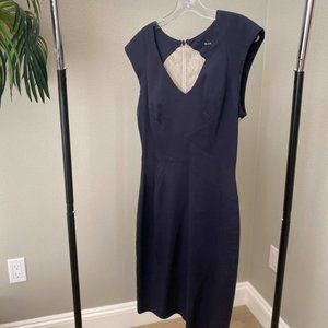 Navy Blue Figure Hugging Dress